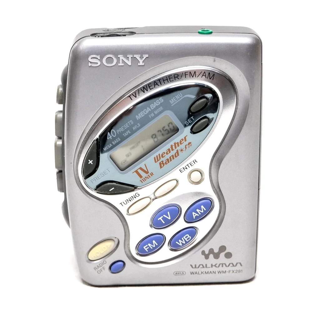 Sony Walkman WM-FX281 AM FM Weather Band Cassette Player Tested Works Clean EUC